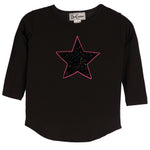 Glitter Velvet Legging Star Long Sleeve Top - Denny's