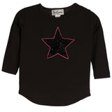 Glitter Velvet Legging Star Long Sleeve Top - Denny's