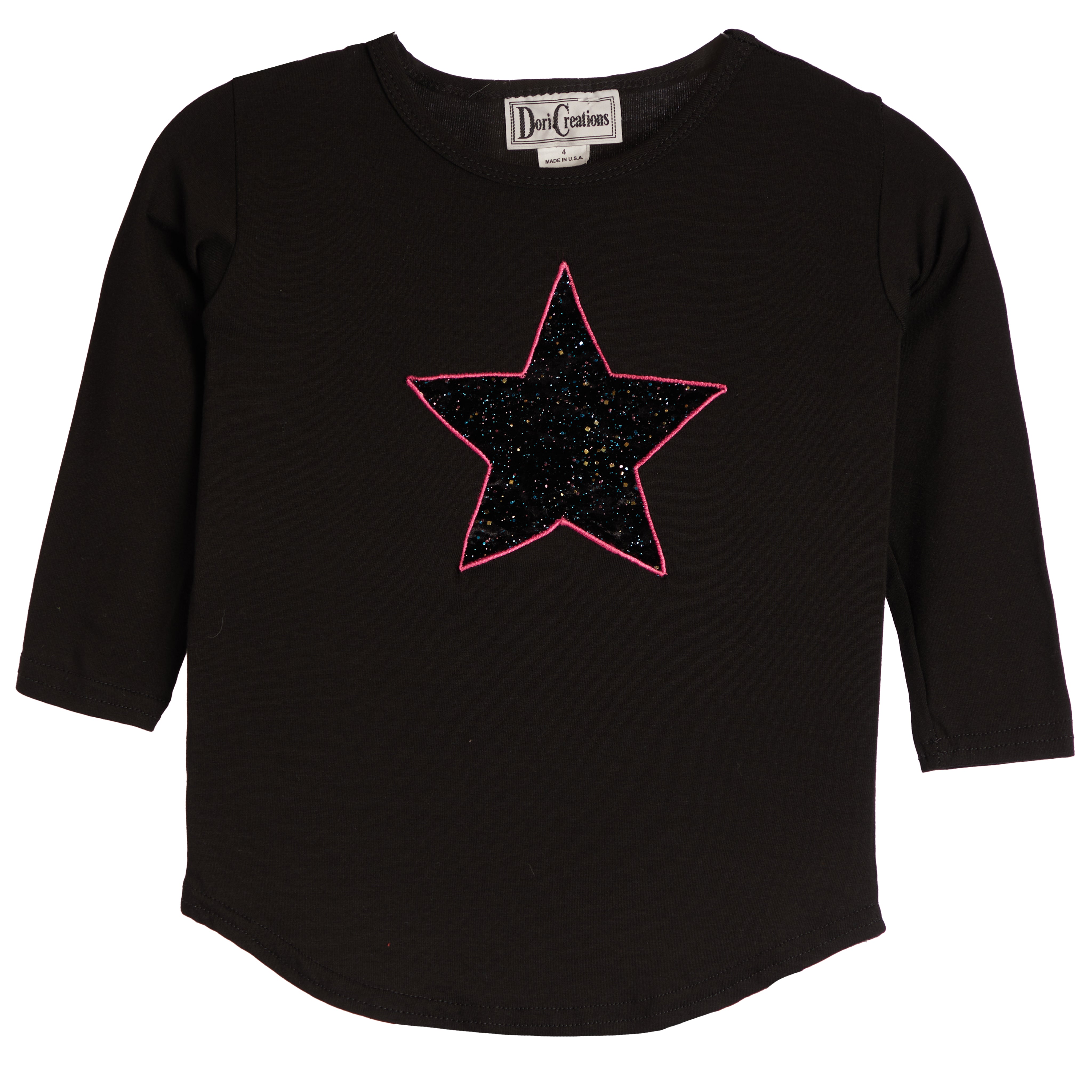 Glitter Velvet Legging Star Long Sleeve Top - Denny's