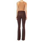 Bridget High Rise Wax Coated Bootcut - Denny's