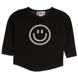 Glitter Smiley Long Sleeve Top - Denny's