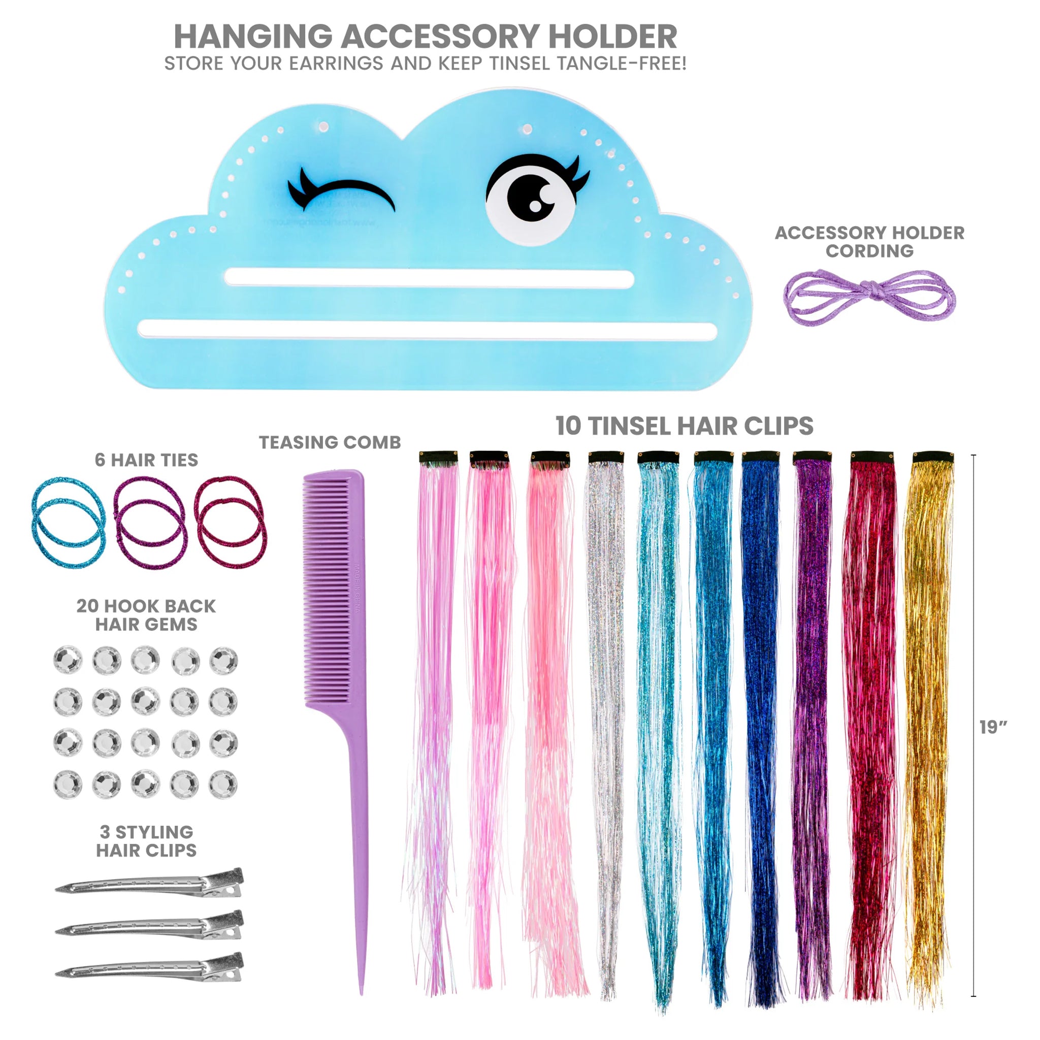 Shimmer & Shine Tinsel Hair Play Kit - Denny's