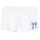 Short With Blue Heart Bow