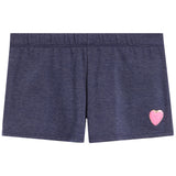 Short With Pink Plush Heart