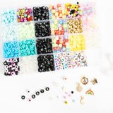Colorful Rainbow Letter and Charm DIY Bead Box