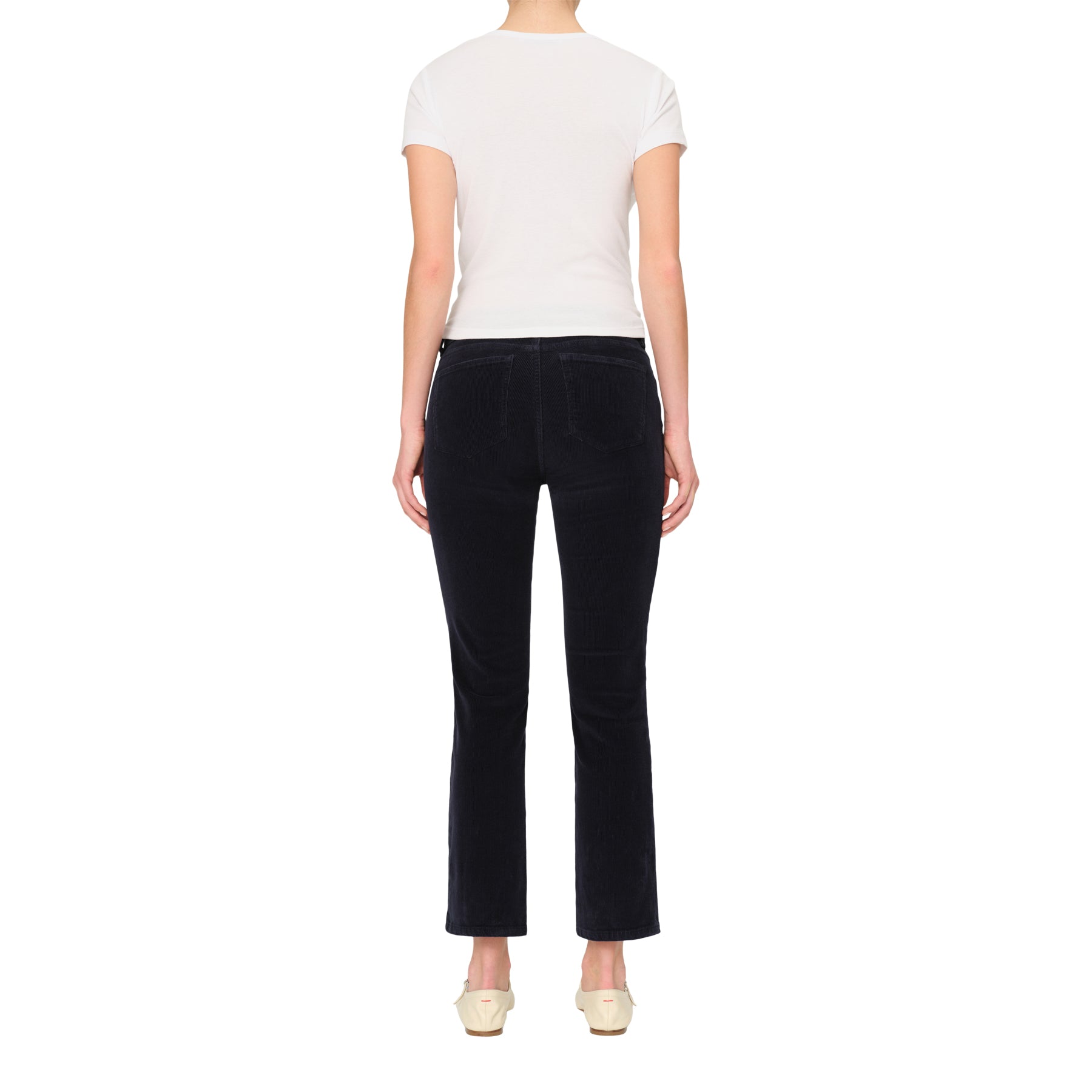 Mara Mid Rise Corduroy Straight Ankle - Denny's