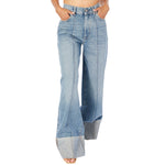 Hepburn Springdale Cuffed Low Rise Wide Leg Jean - Denny's