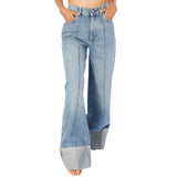 Hepburn Springdale Cuffed Low Rise Wide Leg Jean - Denny's