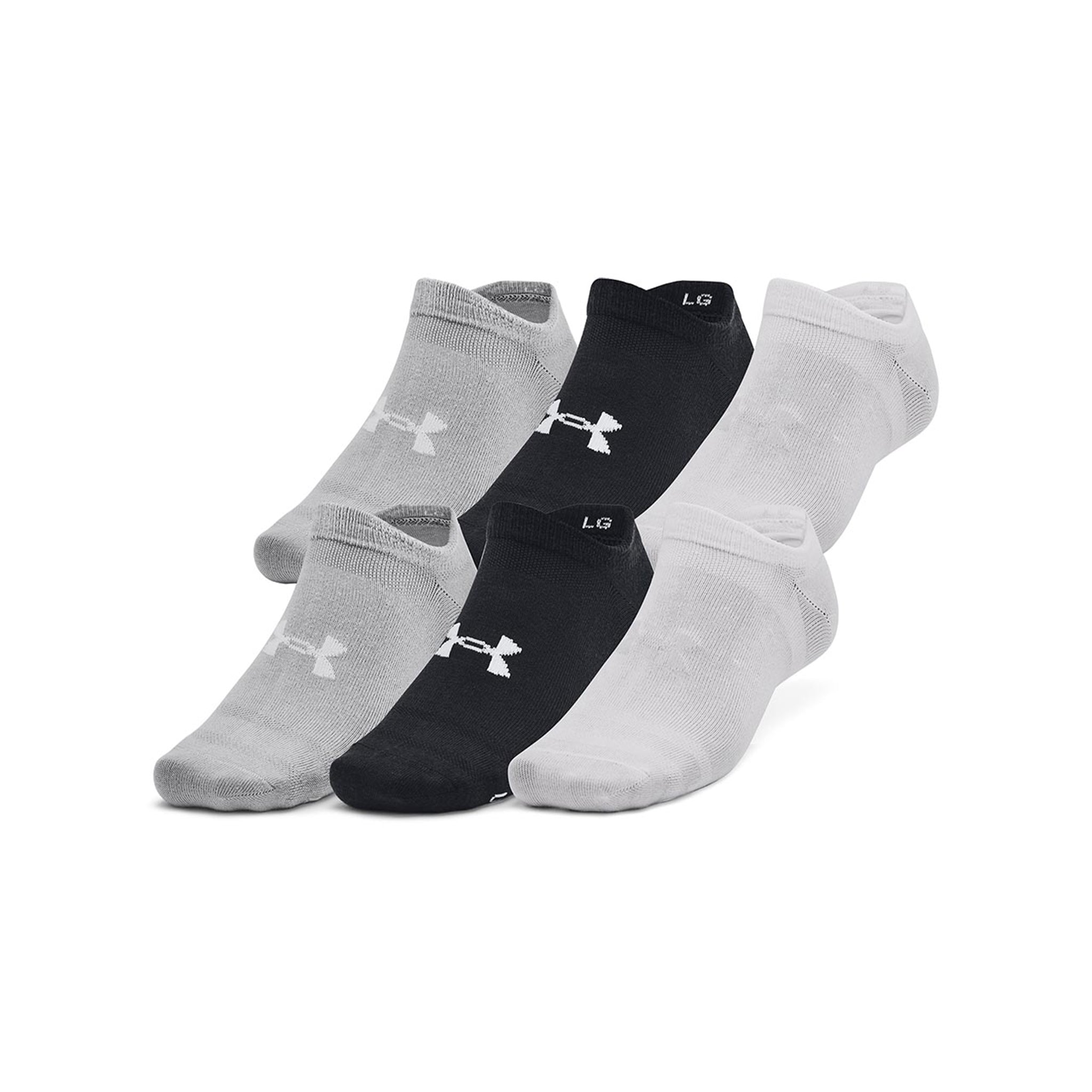 Unisex UA Essential 6 Pack No Show Socks