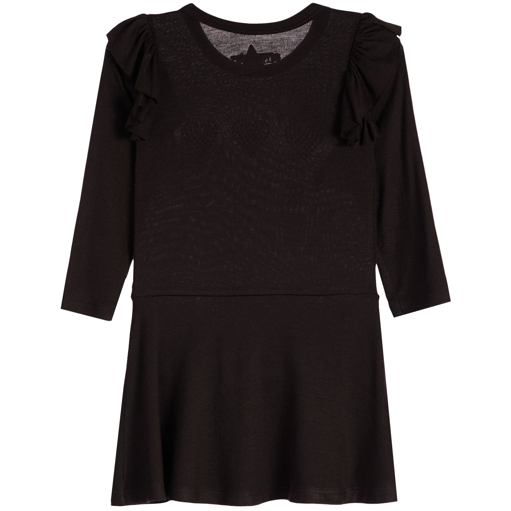 Stones Hearts Long Sleeve Ruffle Dress - Denny's