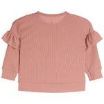 Drop Shoulder Ruffle Top & Ruffle Jogger Set - Denny's