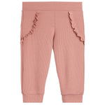 Drop Shoulder Ruffle Top & Ruffle Jogger Set - Denny's