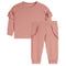 Drop Shoulder Ruffle Top & Ruffle Jogger Set - Denny's