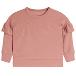 Drop Shoulder Ruffle Top - Denny's