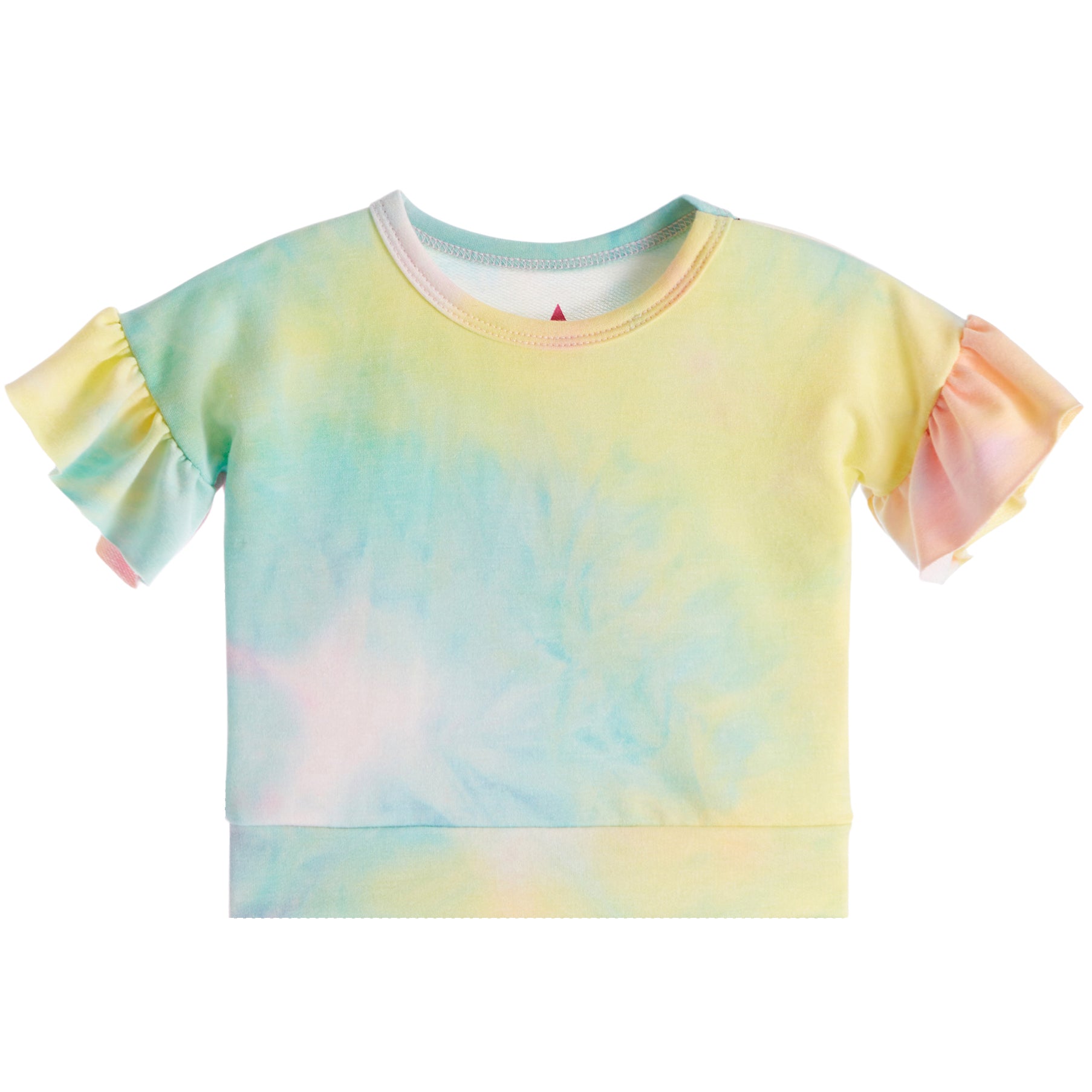 Pastel Tye Dye Ruffle Sweatshirt - Denny's