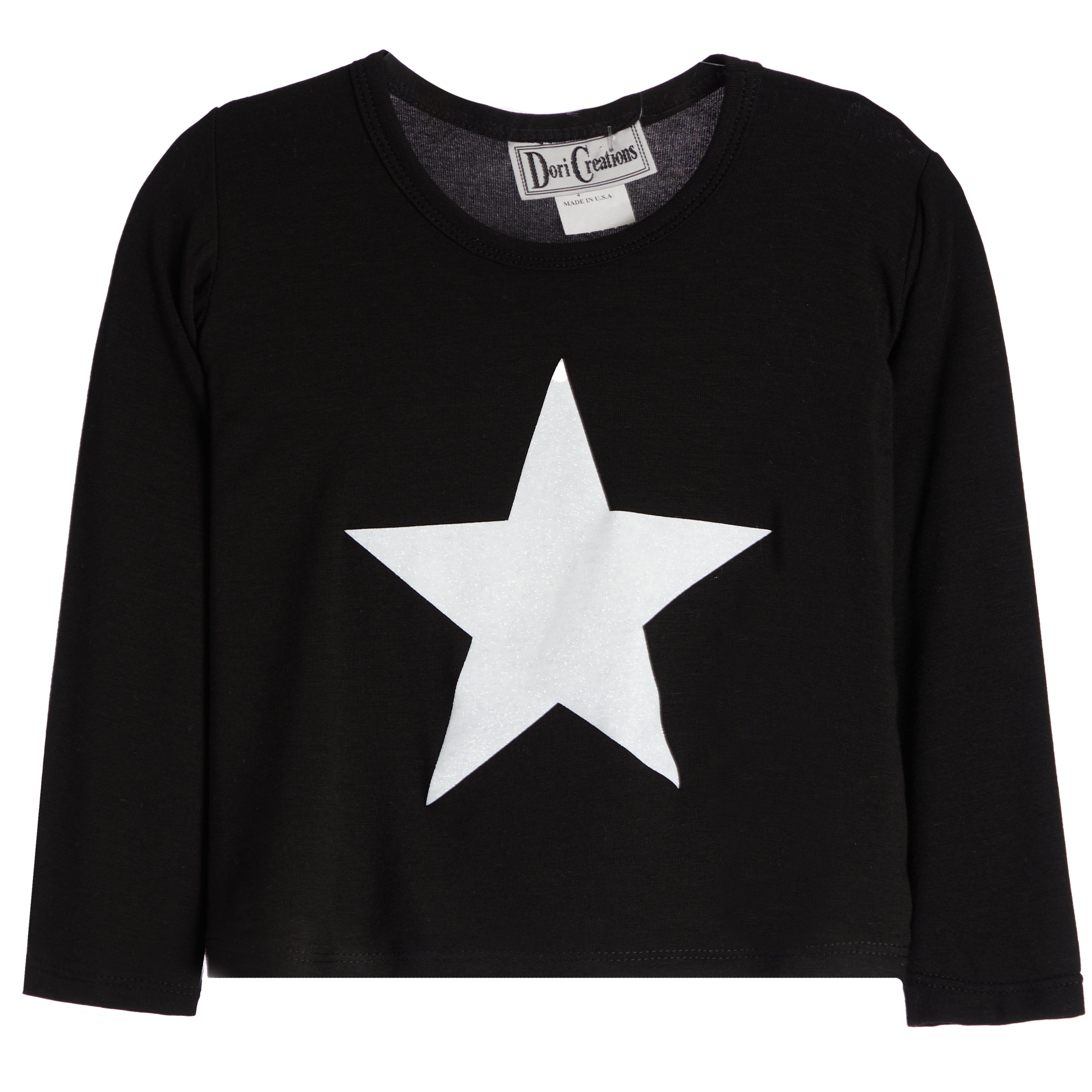 Glitter Star Crop Tee - Denny's