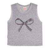 Tank With Black Stripe Bow