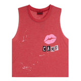 Tank With Camp Kiss With Splatter