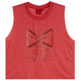Tank With Red Bandana Bow