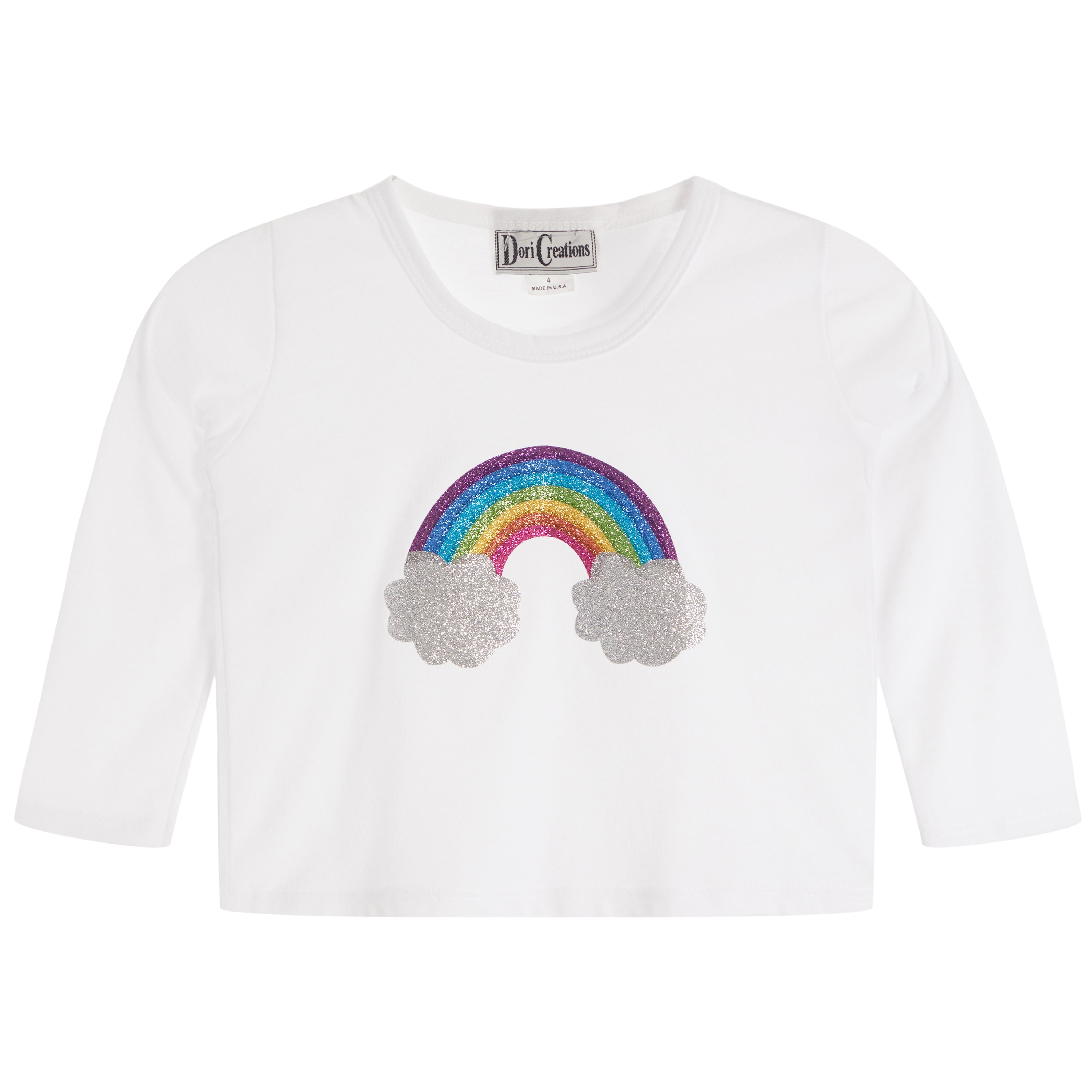 Rainbow Glitter Long Sleeve Shirt - Denny's