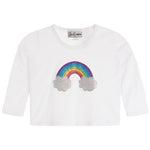 Rainbow Glitter Long Sleeve Shirt - Denny's