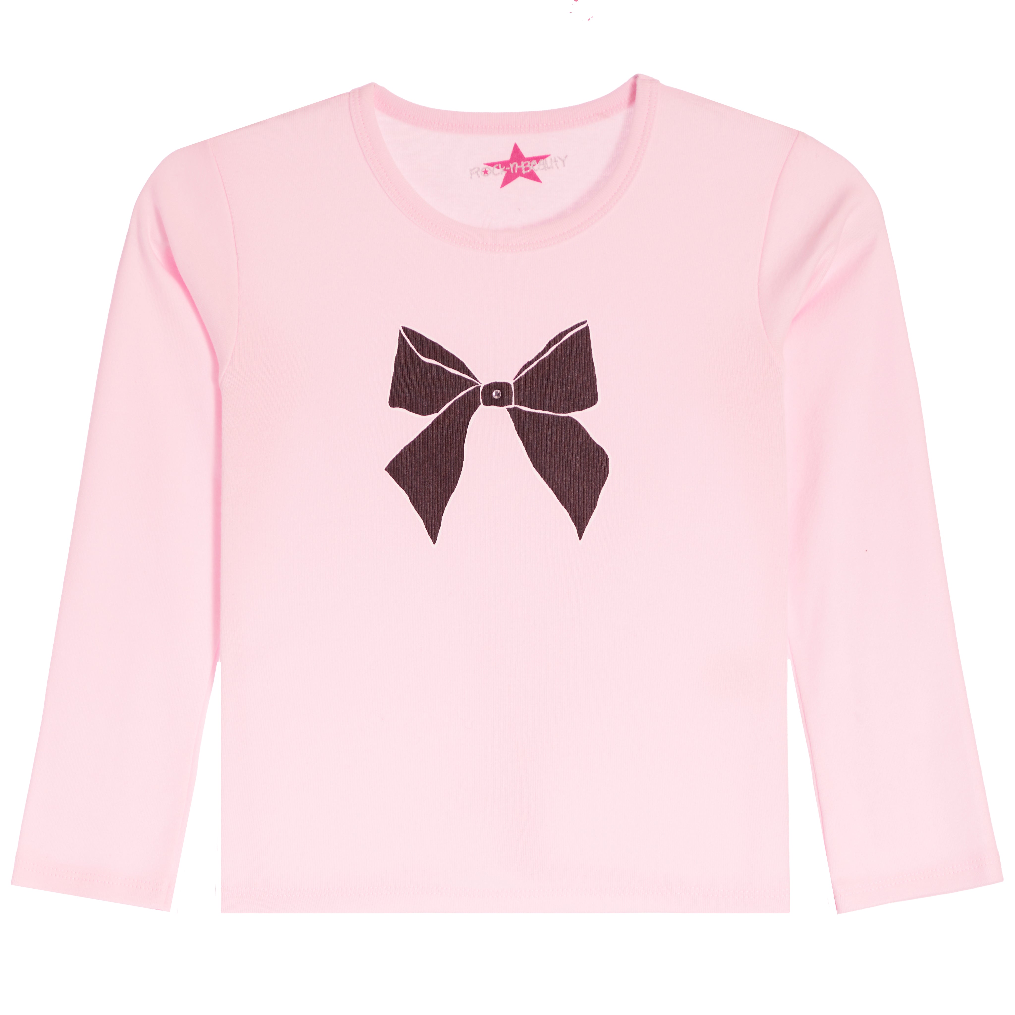 Black Bow & Stone Long Sleeve Shirt - Denny's