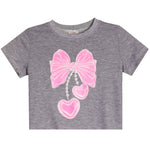 Bow Heart Necklace Tee - Denny's