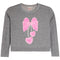 Bow Heart Necklace Long Sleeve Tee - Denny's