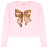 Football Bow Long Sleeve Tee