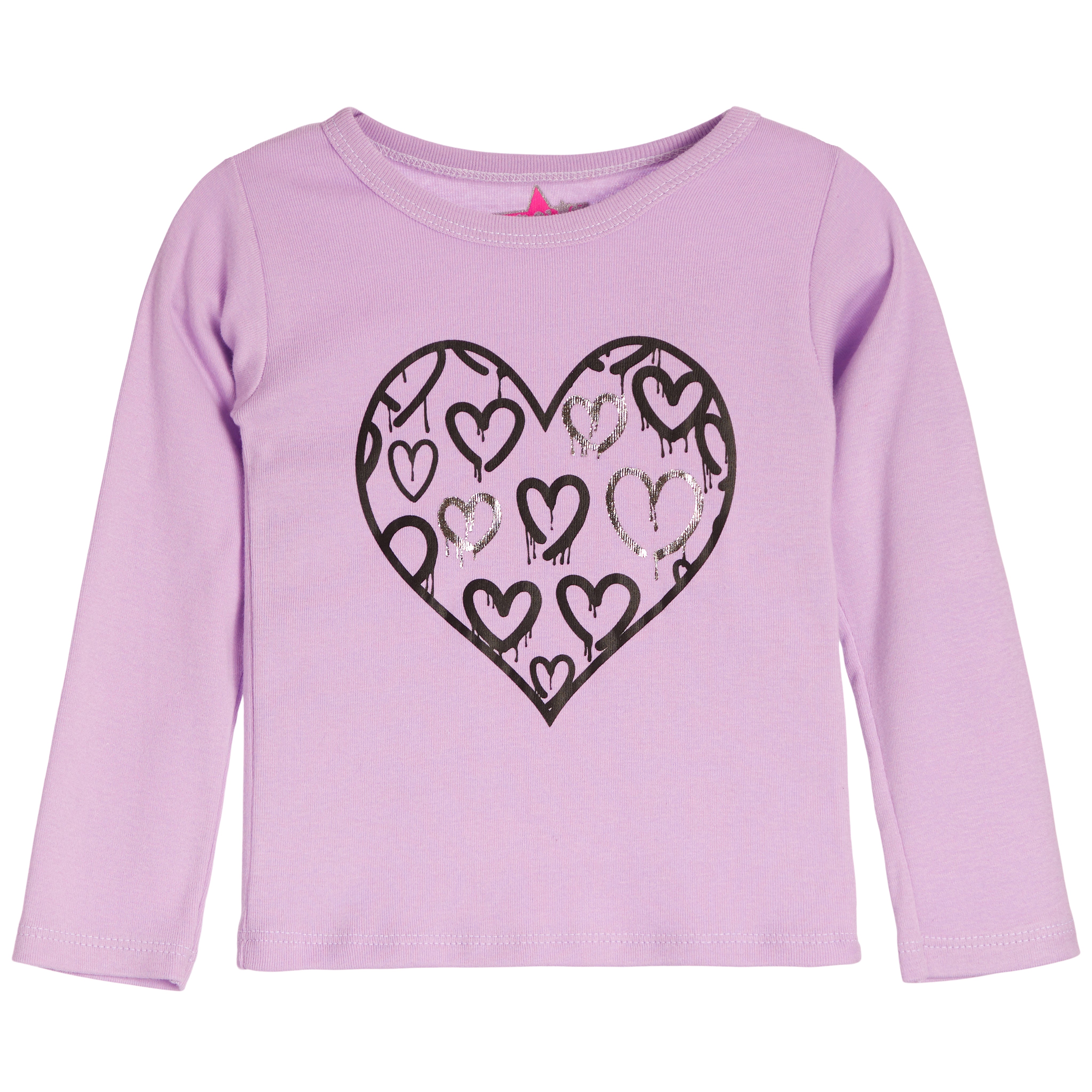 Foil Hearts in Heart Tee - Denny's