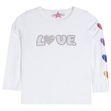 LOVE Glitter Hearts Tee - Denny's