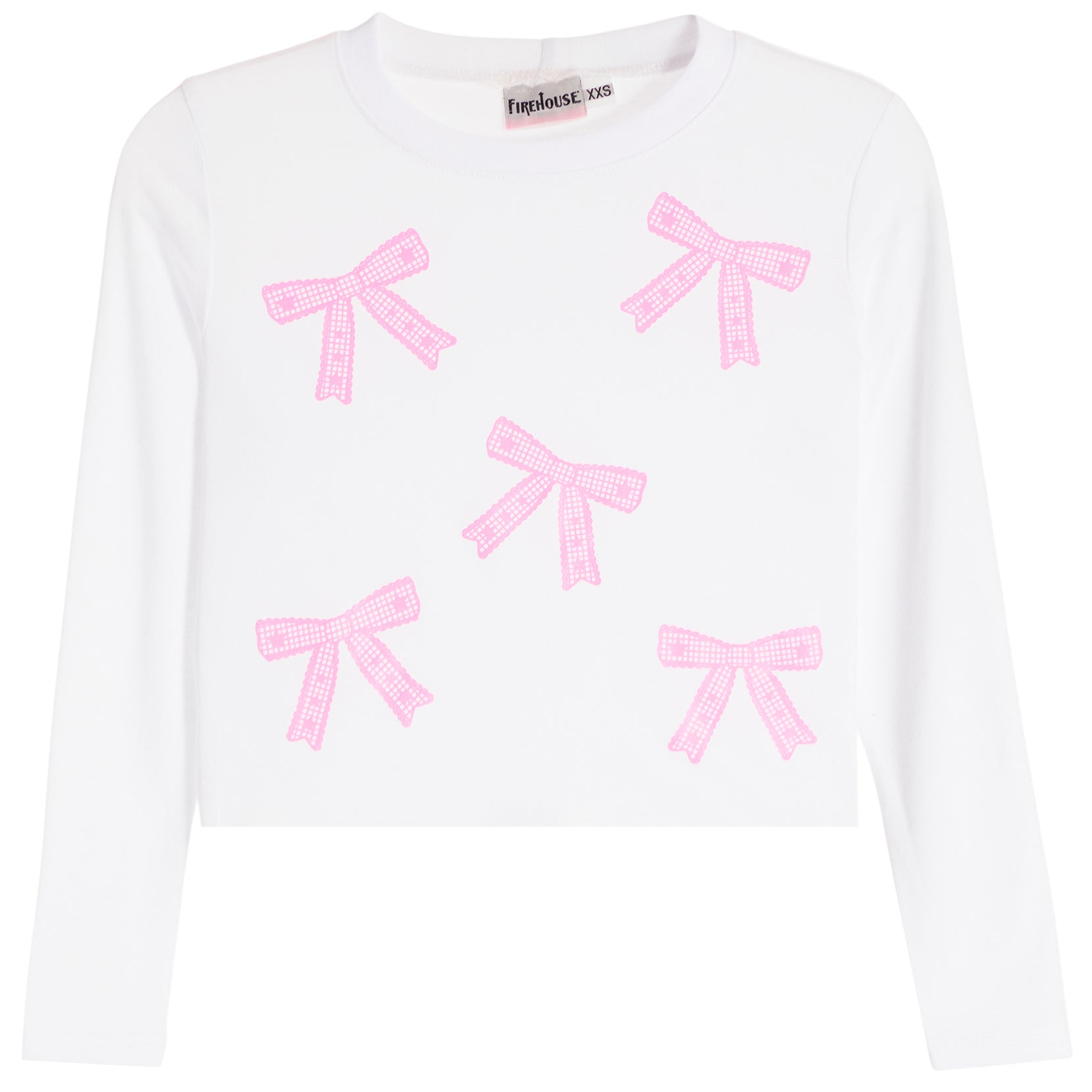 Allover Bows Long Sleeve Tee - Denny's