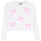 Allover Bows Long Sleeve Tee - Denny's