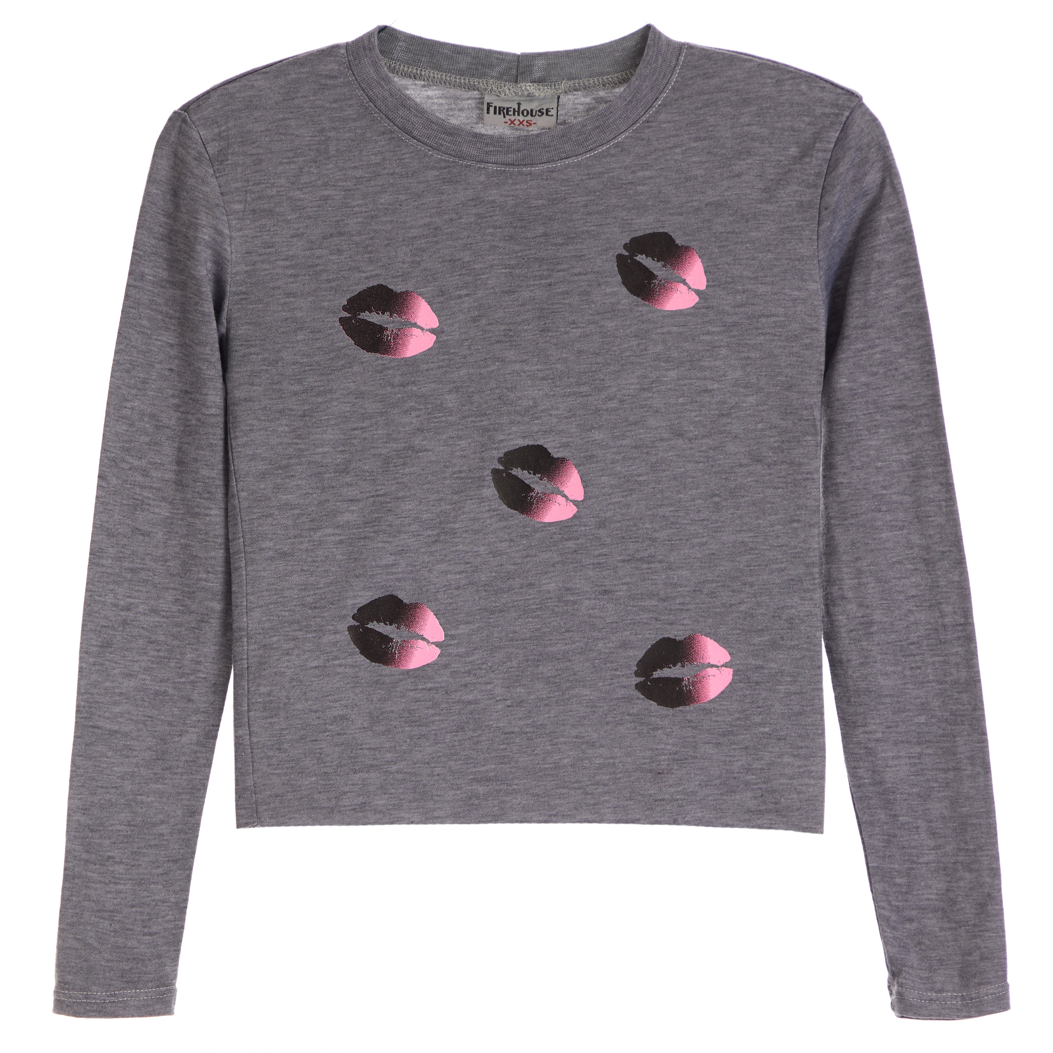 Tossed Lips Crop Tee - Denny's