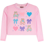 Bear Heart And Bows Long Sleeve Shirt - Denny's