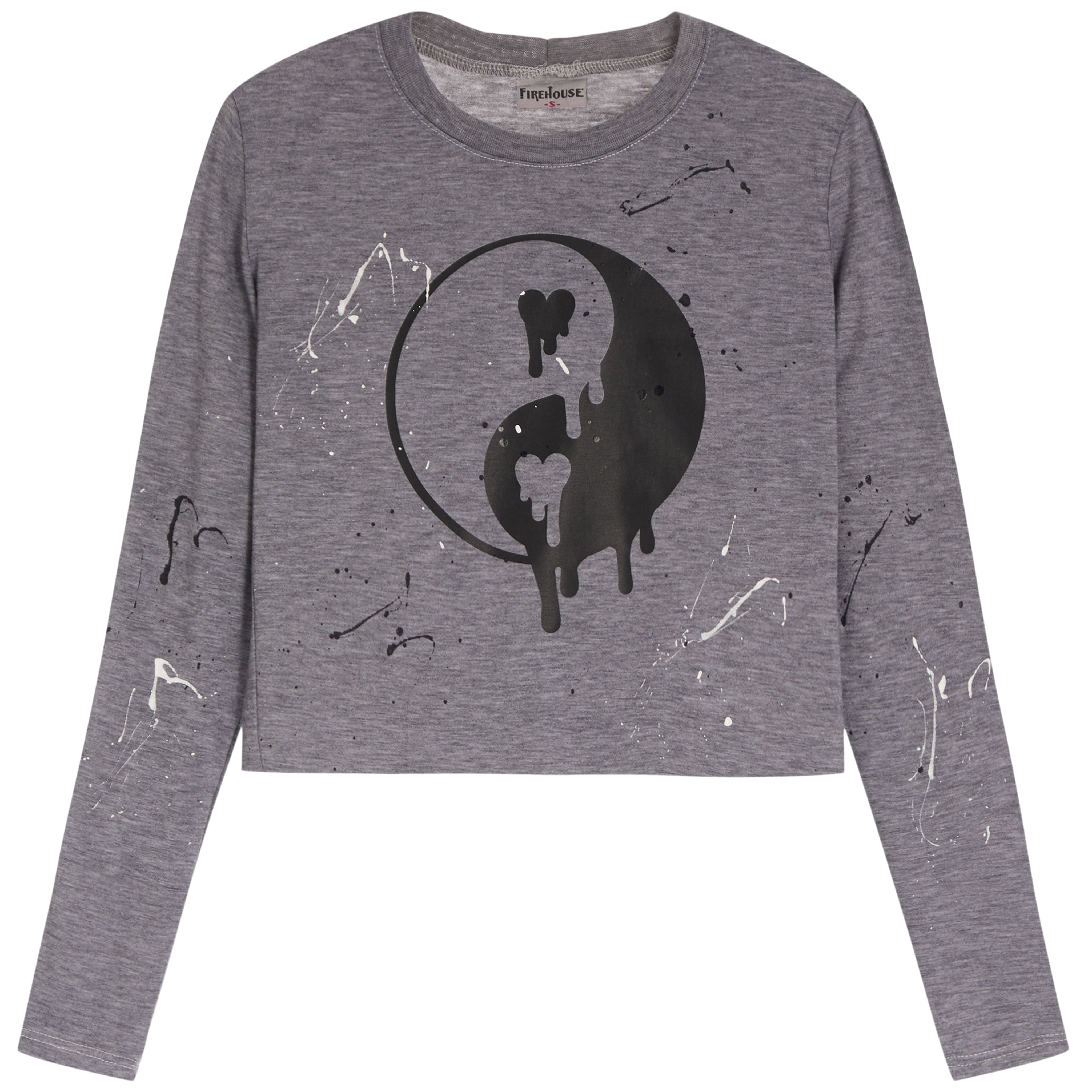 Long Sleeve Ying Yang With Splatter - Denny's