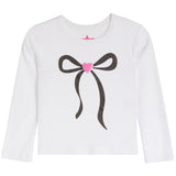 Long Sleeve With Black Bow And Pink Heart - Denny's