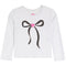 Long Sleeve With Black Bow And Pink Heart - Denny's