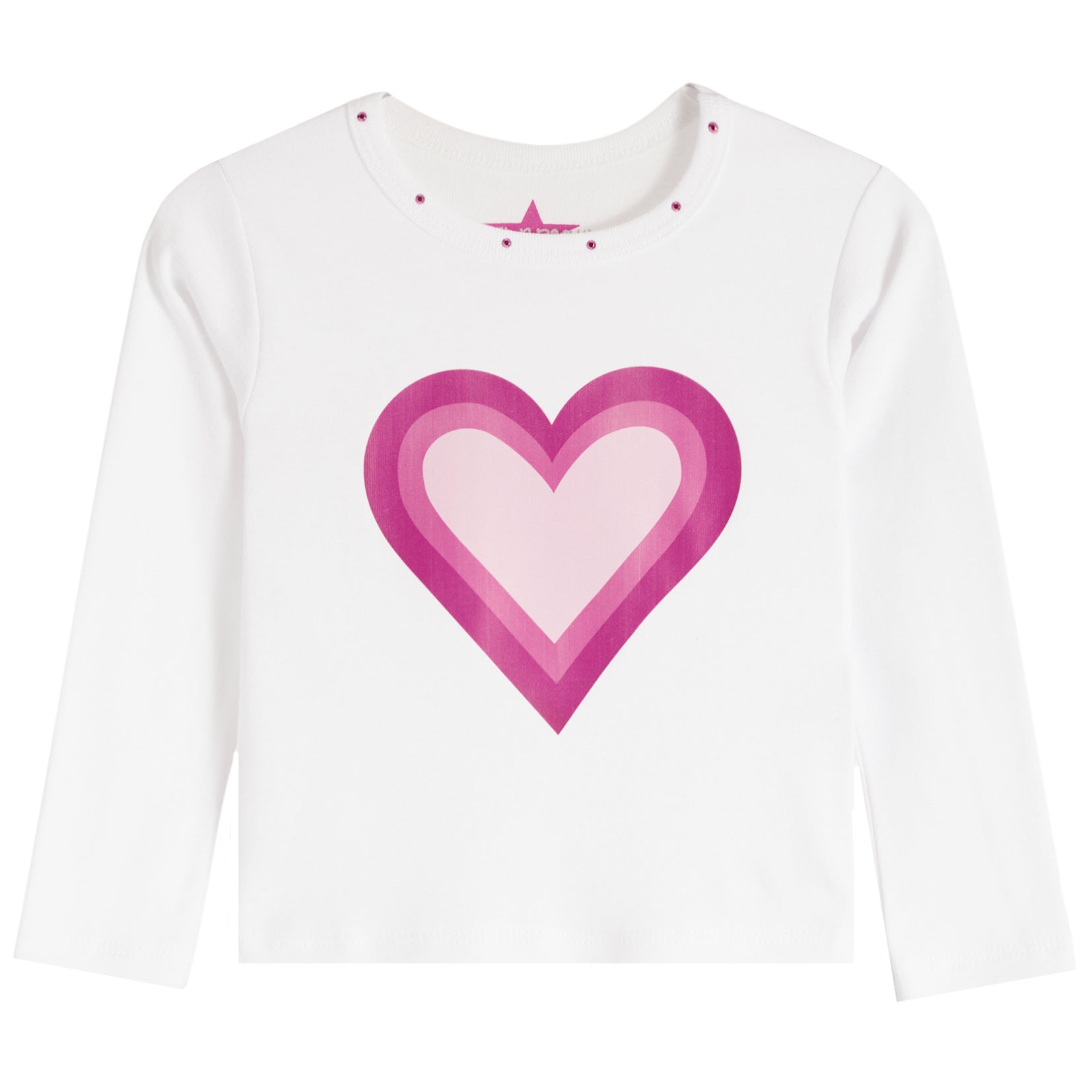 Long Sleeve With Pink Ombre Heart - Denny's
