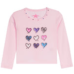 9 Scribble Hearts Long Sleeve Tee - Denny's