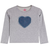 Denim Heart And Stones Long Sleeve Shirt - Denny's
