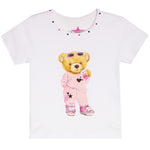 Pink Jog Set Bear Short Sleeve Tee - Denny's