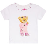 Pink Jog Set Bear Short Sleeve Tee - Denny's