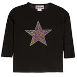 Pastel Leopard Star Long Sleeve Top - Denny's