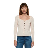 Harper Girly Button Top - Denny's