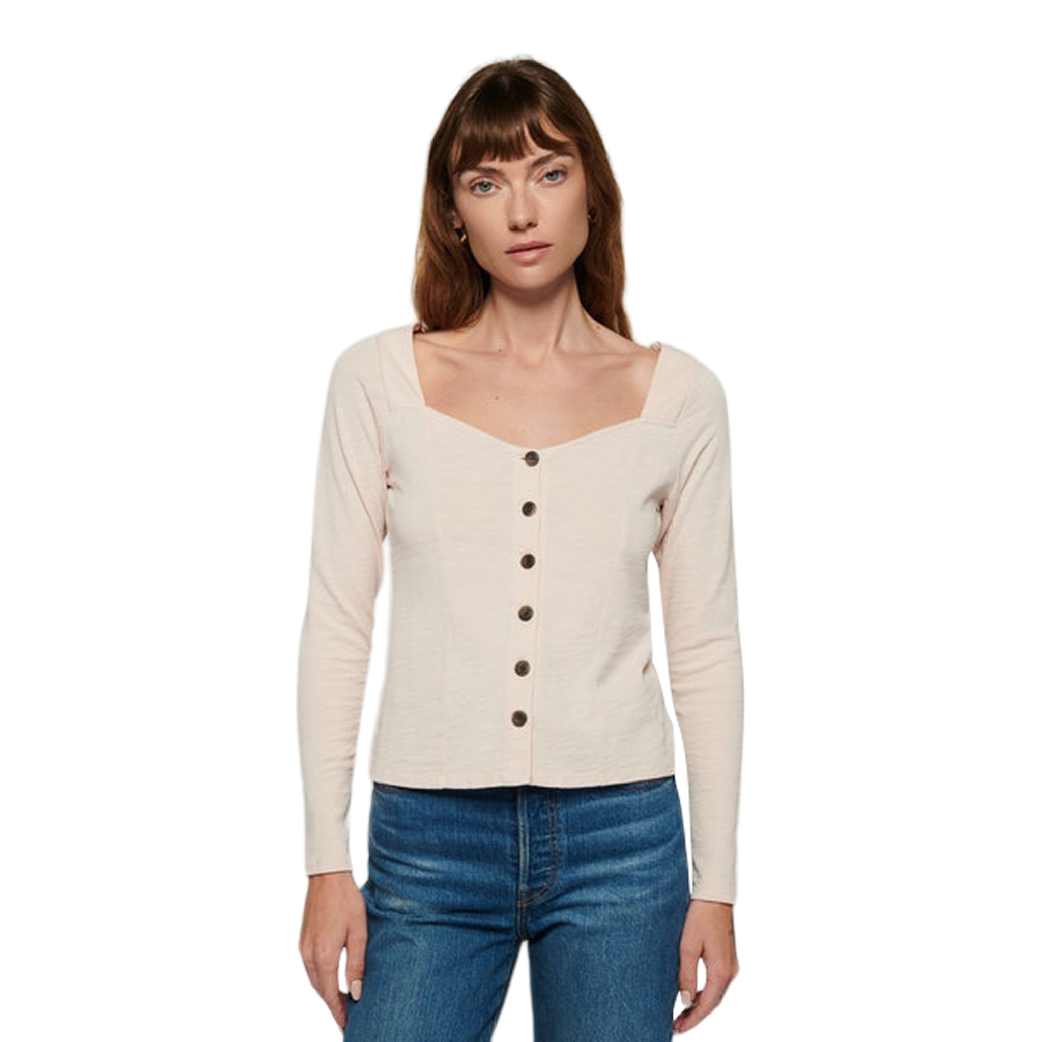 Harper Girly Button Top - Denny's