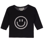 Glitter Smiley Tee - Denny's