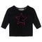 Glitter Velvet Star Long Sleeve Top - Denny's