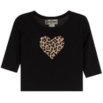 Long Sleeve Leopard Tee - Denny's