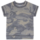 Short Sleeve Hacci Camo Sweatshirt